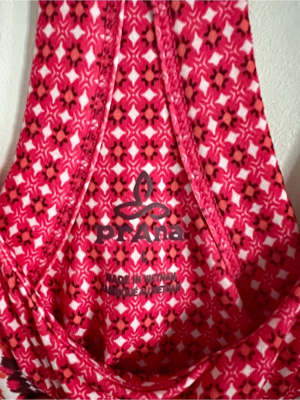 Prana Pink Geo Print Racerback Maxi Dress - Picture 2 of 3